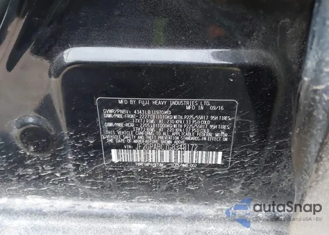 2016 Subaru Crosstrek 2.0I Premium из США, поврежденный, VIN JF2GPABC7G8348172